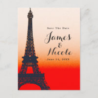 Torre Eiffel Paris Pôr do Sol Laranja Salvar a Dat