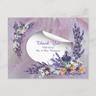 Cartão Postal De Anúncio Tuberose e Blogues de Lavandas Muito Obrigado