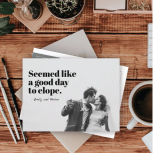 Cartão Postal De Anúncio Um bom dia para a Elope fotográfica