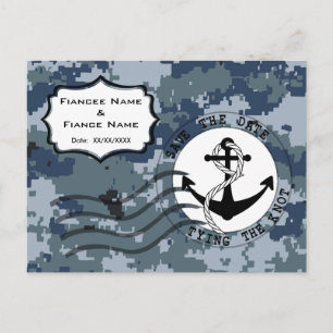Cartão Postal De Anúncio USN Navy Salve o Dia & Âncora