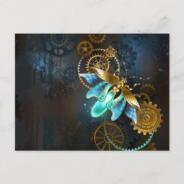 Cartão Postal De Anúncio Vaga-lume Steampunk (Frente)