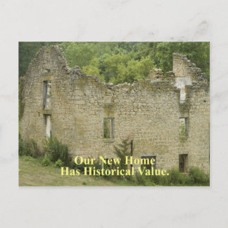 Cartão Postal De Anúncio Valor histórico - Home 2 - Engraçada mudança de en