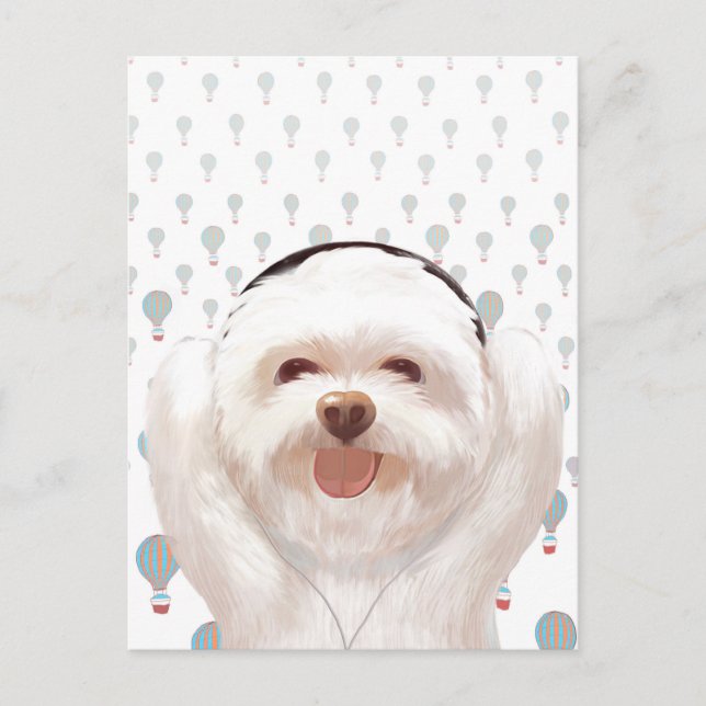 Cartão Postal De Anúncio Vamos Música (Frente)