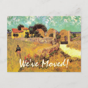 Cartão Postal De Anúncio Van Gogh Farmhouse em Provença, Mudança de ender