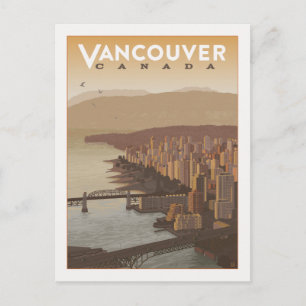 Cartão Postal De Anúncio Vancouver Canadá   Salve a Data