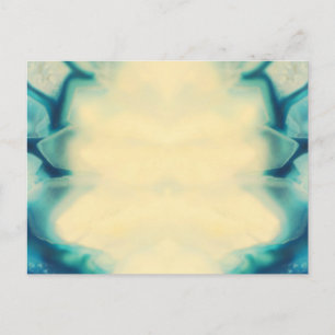 Cartão Postal De Anúncio Vazio Elegante Elegante Azul Elegante Salvar Data