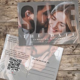 Cartão Postal De Anúncio Vellum Simples Moderno - Sobreposição de Fotografi