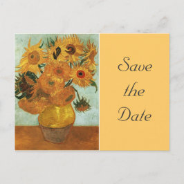 Cartão Postal De Anúncio Vida tranquila - Vaso com doze Sunflower, Vincent
