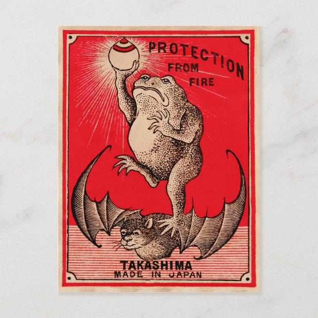 Cartão postal de anúncio Vintage (Frente)