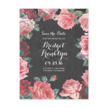 vintage flores chalkboard salvar data