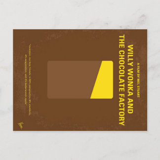 Cartão Postal De Anúncio Vintage Meu Willy Wonka E A Fábrica De Chocolate