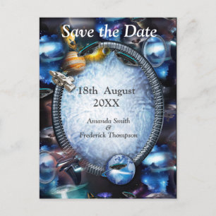 Cartão Postal De Anúncio Visitantes do Espaço da Galáxia