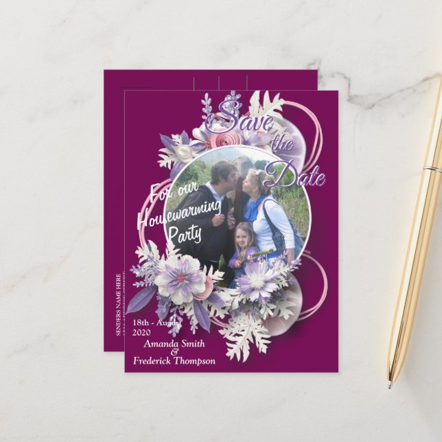 Cartão Postal De Anúncio Viva Magenta  (Frente/Verso In Situ)