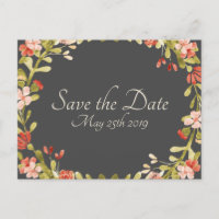 Votos De Casamento Floral Salvem A Data Carteira P