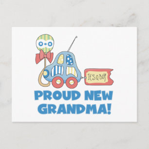 Cartão Postal De Anúncio Vovó Nova Orgulhosa. É um Camiseta e presentes
