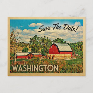 Cartão Postal De Anúncio Washington Salve A Fazenda Rústica Da Feira