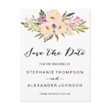 Watercolor Ivory Buquê Anemones