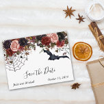 Cartão Postal De Anúncio Watercolor Salva a Data da Floral do Dia das Bruxa<br><div class="desc">Este design pode ser personalizado na área fornecida pela alteração da foto e/ou do texto. Ou pode ser personalizado clicando em Personalizar este Modelo e, em seguida, escolhendo o clique para personalizar mais a opção e excluir ou alterar a cor do plano de fundo, adicionar texto, alterar a cor ou...</div>