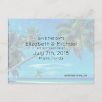 White Sandy Beach com Palms Coconut Casamento STD