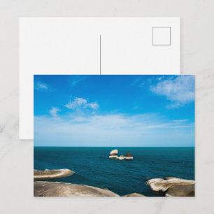 Cartão postal de apartamento com vista para o mar 