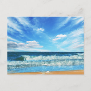Cartão postal de apartamento com vista para o mar