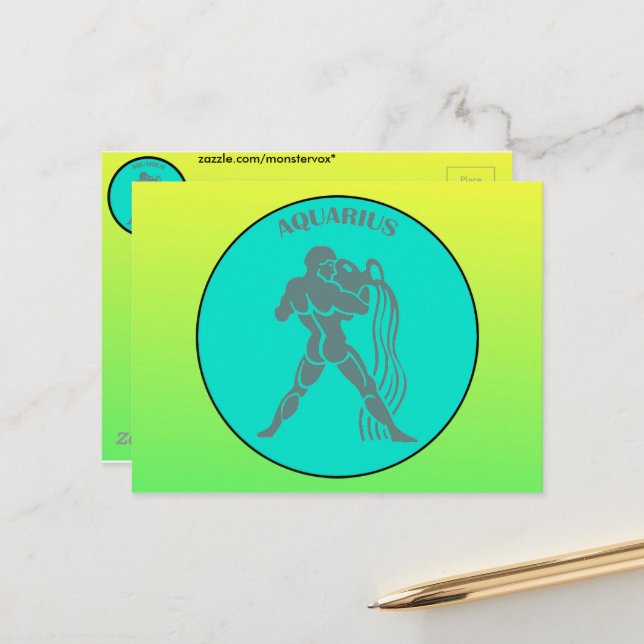 Cartão postal de Aquário (Frente/Verso In Situ)