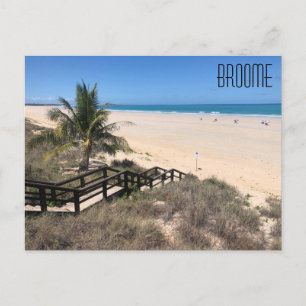 cartão postal de areia de praia por cabo