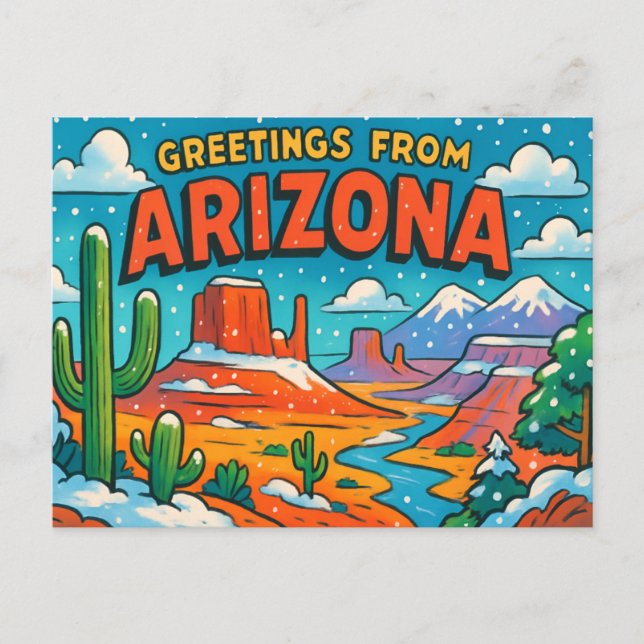 Cartão postal de arizona (Frente)