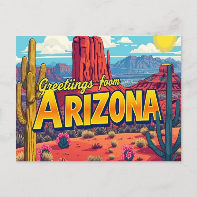 Cartão postal de arizona (Frente)