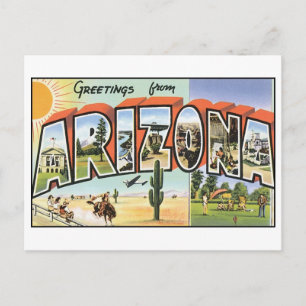 Cartão postal de Arizona Vintage