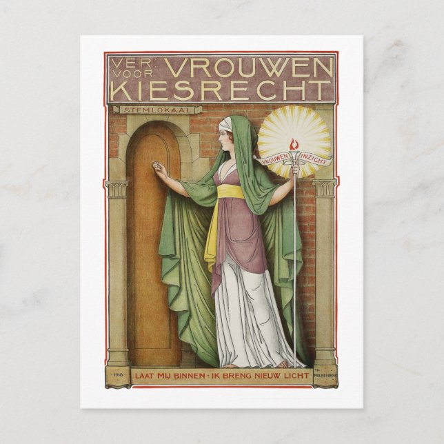 Cartão postal de arte antiga: Theo Molkenboer (Frente)