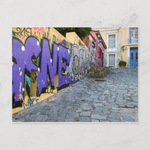 Cartão postal de Arte da Rua Atenas