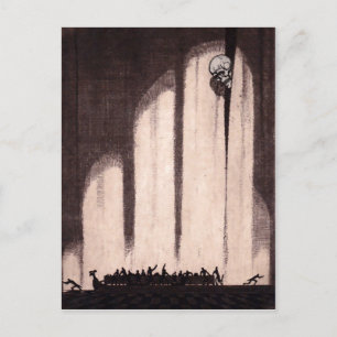 Cartão Postal de Arte de Esqueleto Antigo