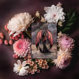 Cartão Postal de Arte de Fadas da Fantasia Gótica