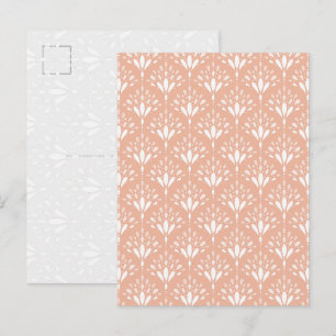 Cartão postal de arte de flor de pêssego macio Art