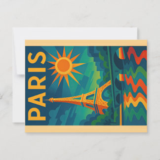 Cartão postal de Arte de Paris