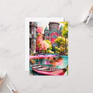 Cartão postal de arte de viagem de Victoria, Cartã