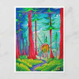 Cartão Postal de Arte de Viagem do Parque Nacional