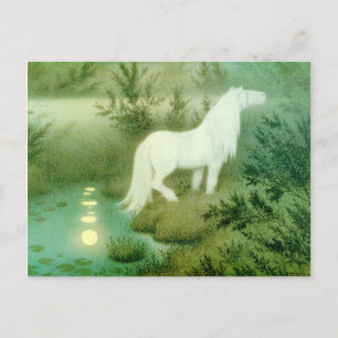 Cartão postal de arte do Kelpie Cavalo de Água