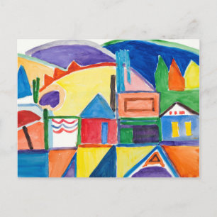 Cartão postal de arte fina "Main Street" de Marily