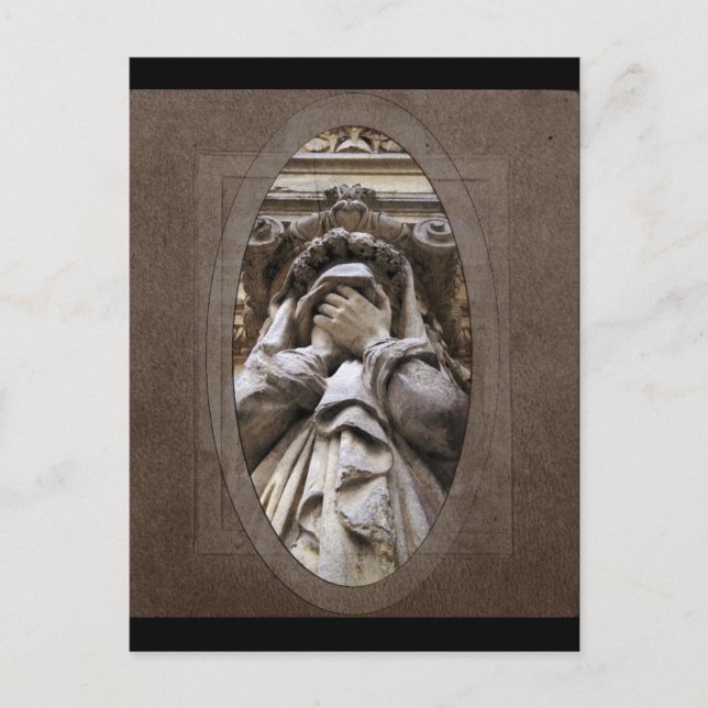 Cartão postal de Arte Funerária (Frente)