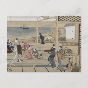 Cartão postal de Arte Japonês de Utamaro