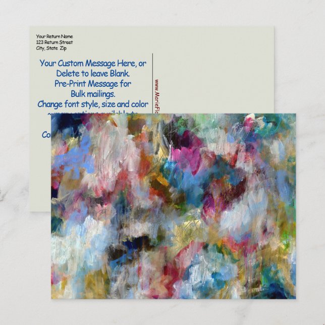 Cartão Postal de Arte Modelo Fine Stormy Original (Frente/Verso)