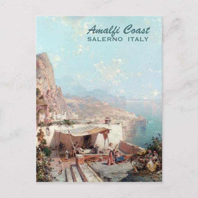 Cartão postal de arte personalizado Amalfi da Unte (Frente)