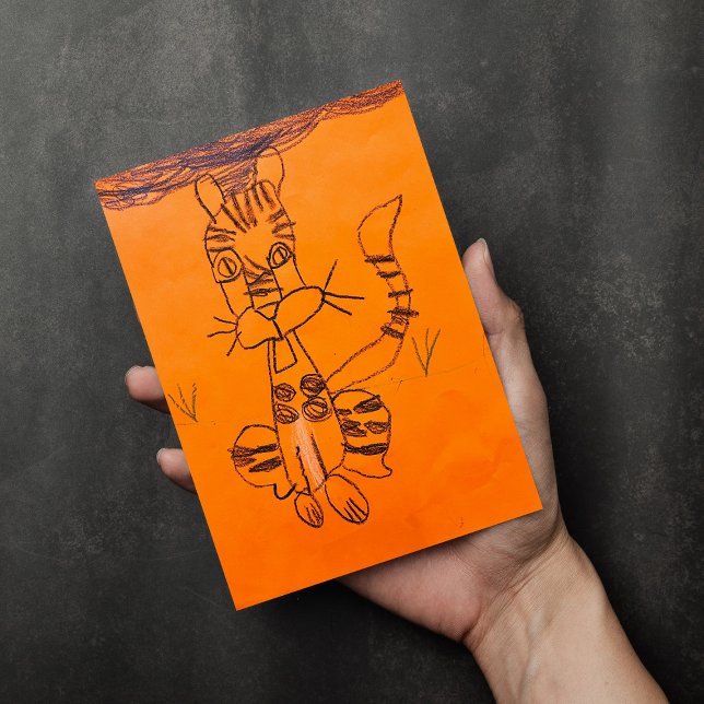 Cartão Postal de Arte Personalizado para Crianças (Criador carregado)