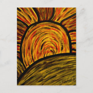 Cartão postal de Arte Sunset de outono