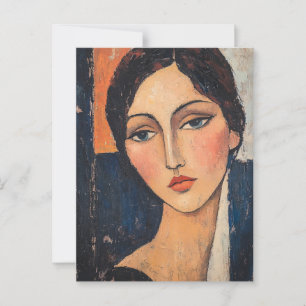 Cartão postal de arte Vintage Modigliani