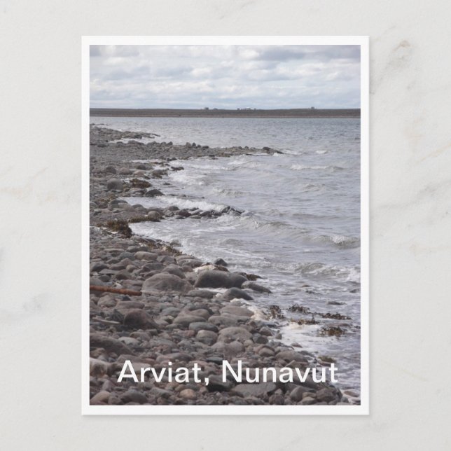 Cartão postal de Arviat Nunavut (Frente)