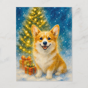 Cartão postal de árvore de Natal Feliz para a Feli