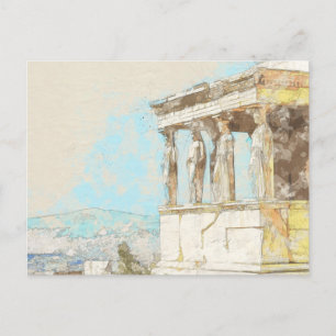 Cartão Postal de Atenas – Vista da Cidade Grega An